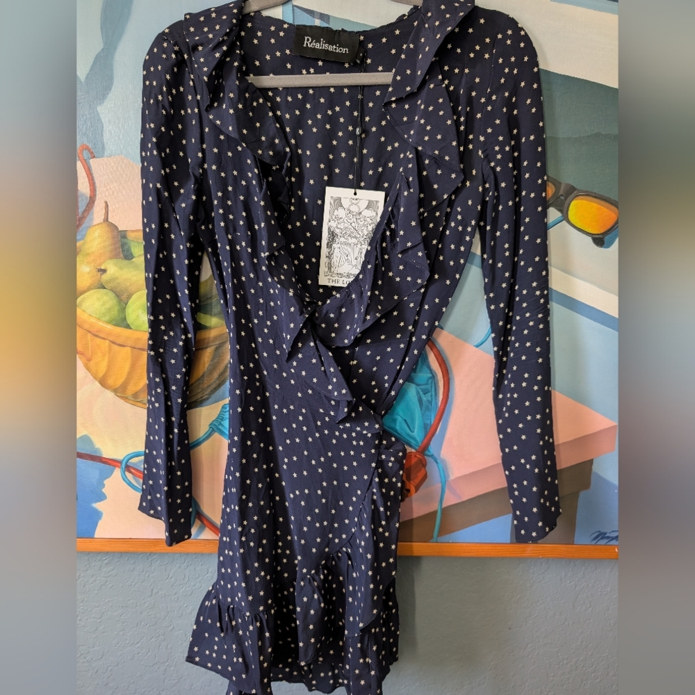 NWT Realisation Par Diane dress in navy size S